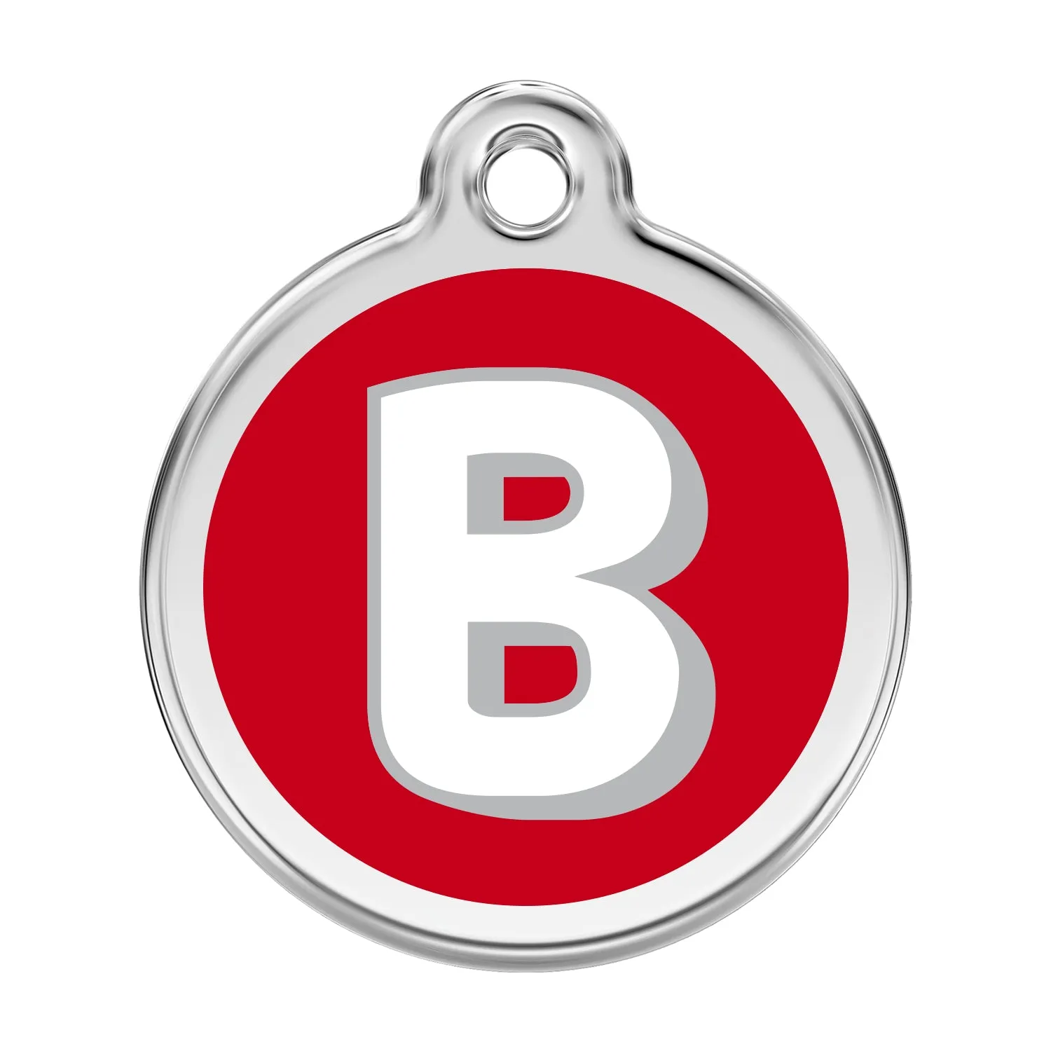 Alphabet Letter Tag - Red Dingo Engraved Cat/Dog Tag, Lifetime Guarantee, No Shipping Costs