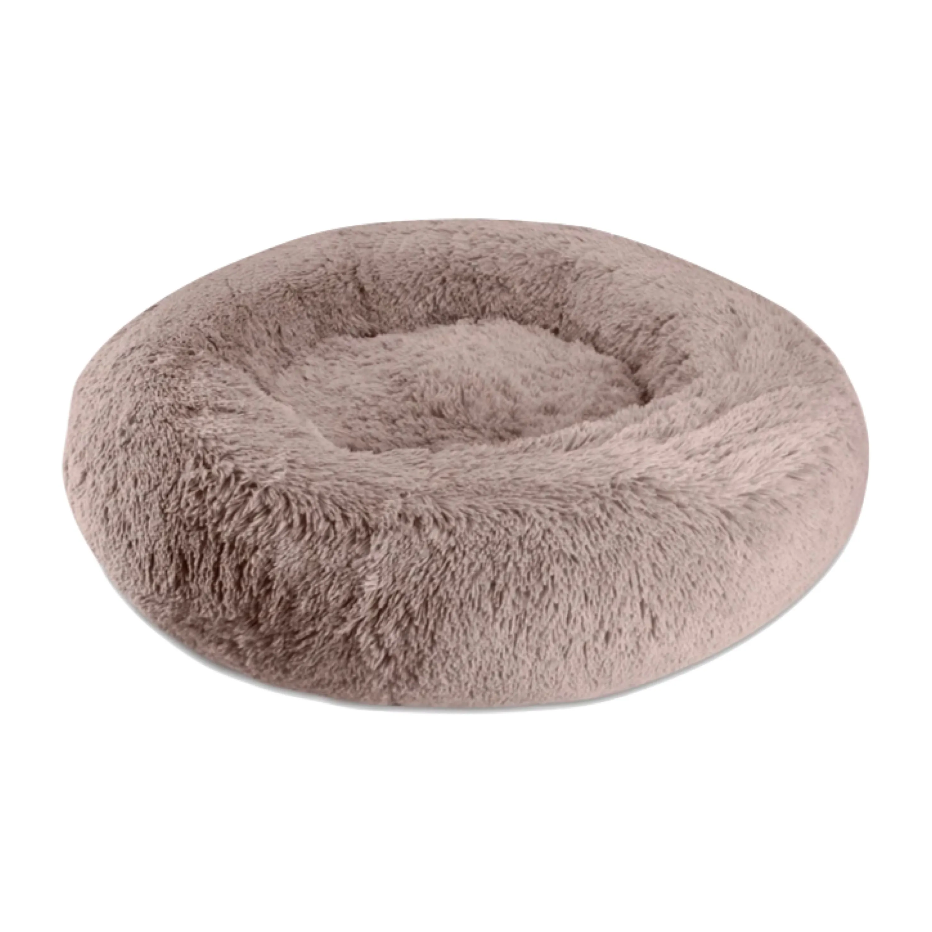 Arlee Shaggy Donut Memory Foam Calming Bed Blush