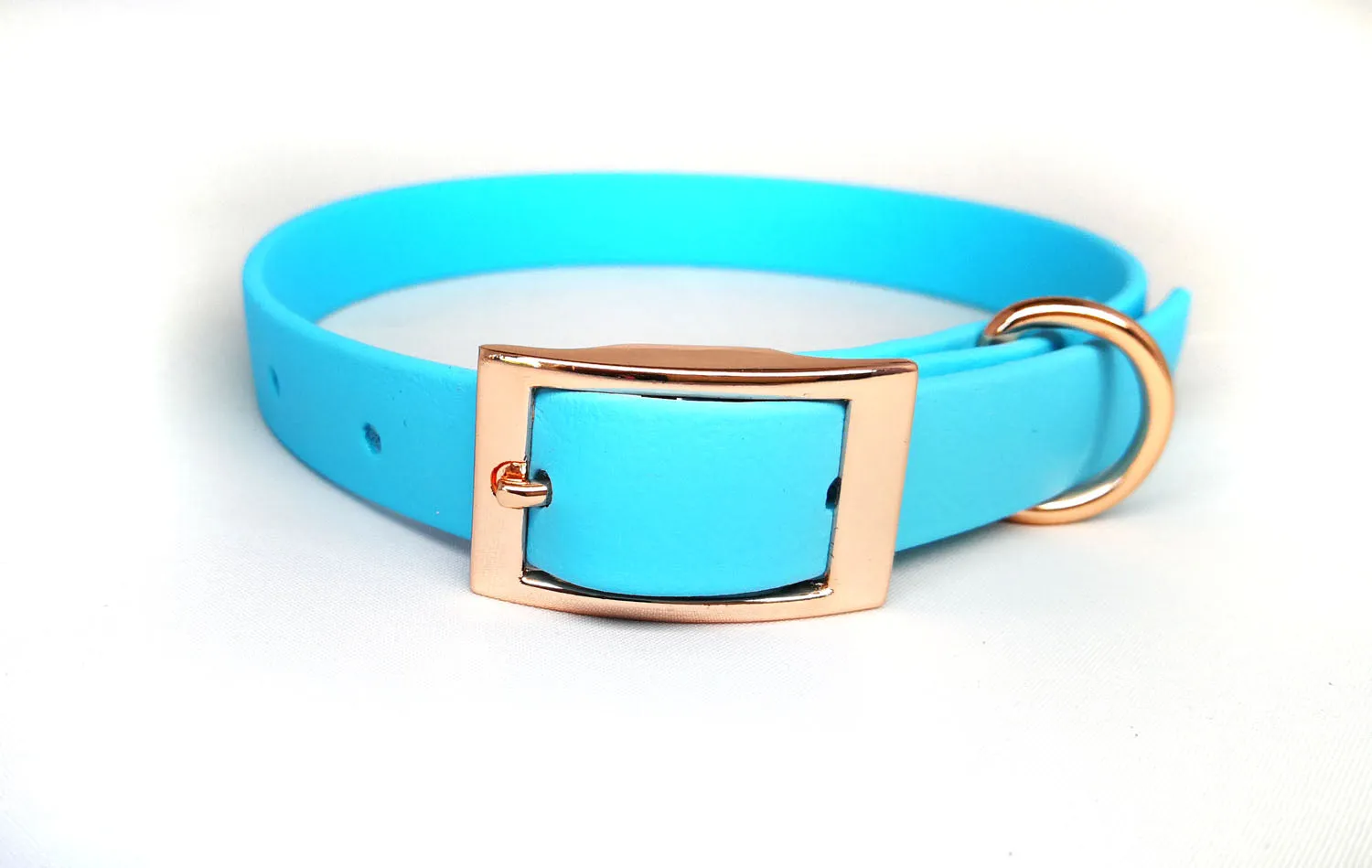 Baby Blue Biothane Dog Collar