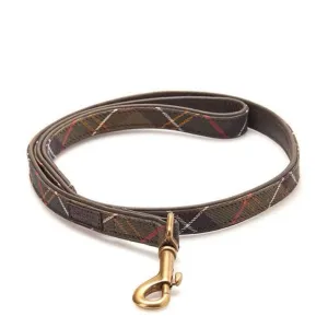 Barbour Leather Dog Lead Classic Tartan