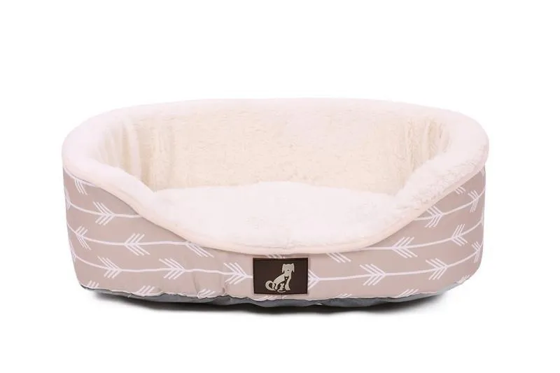 Bella - Cream Soft Dog Bed - Size S/M/L/XL