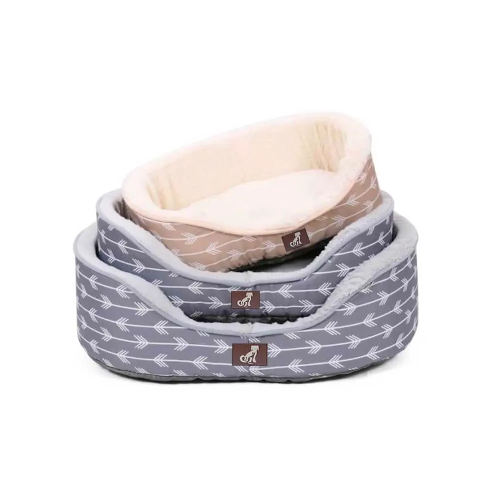 Bella - Cream Soft Dog Bed - Size S/M/L/XL