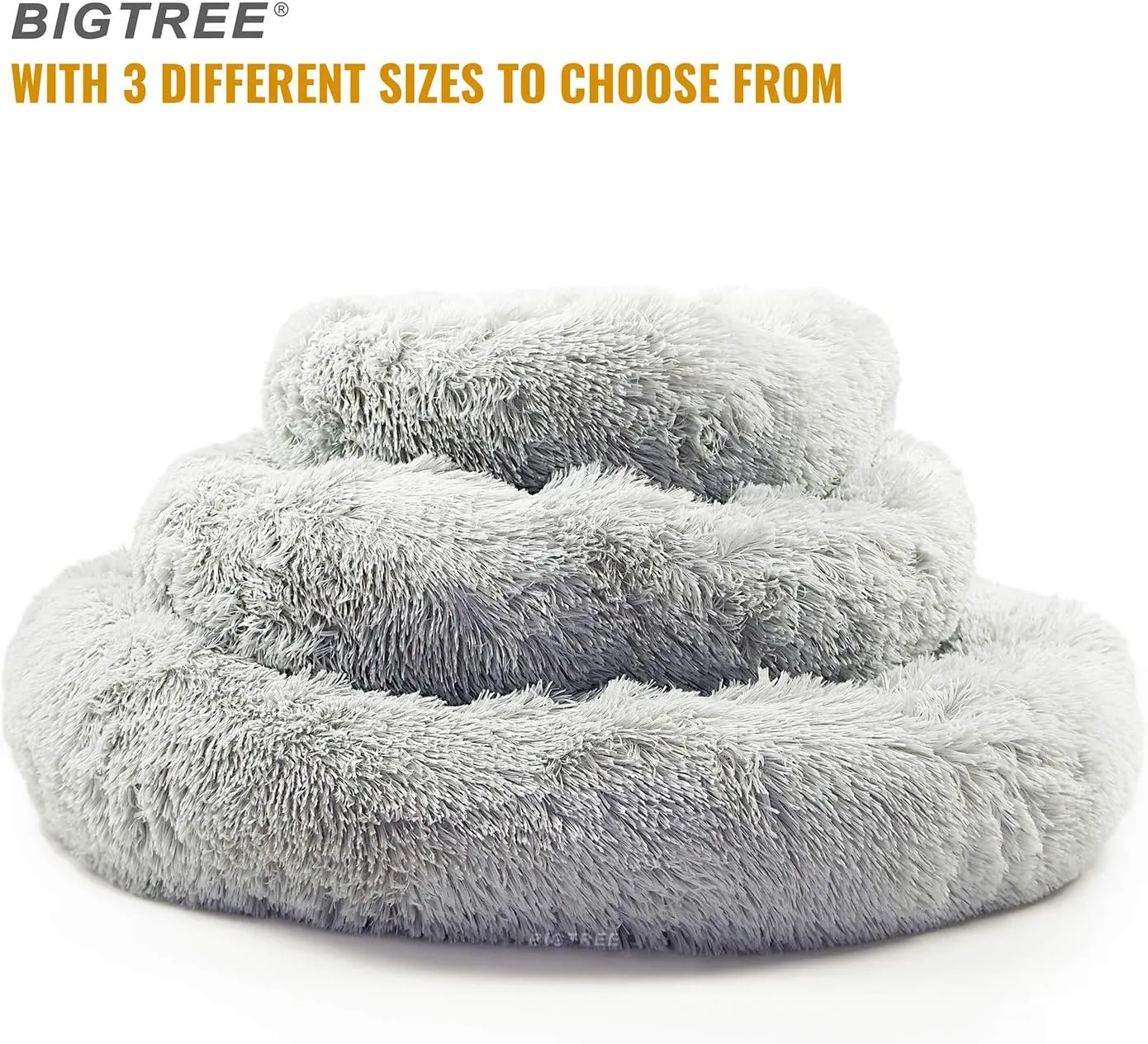 Bigtree Washable Plush Pet Beds for Dogs or Cats