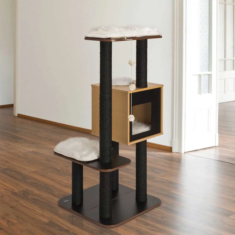 Catit Vesper V-High Base In Black Cat Condo