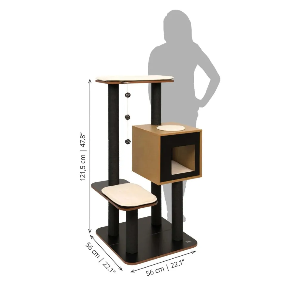 Catit Vesper V-High Base In Black Cat Condo