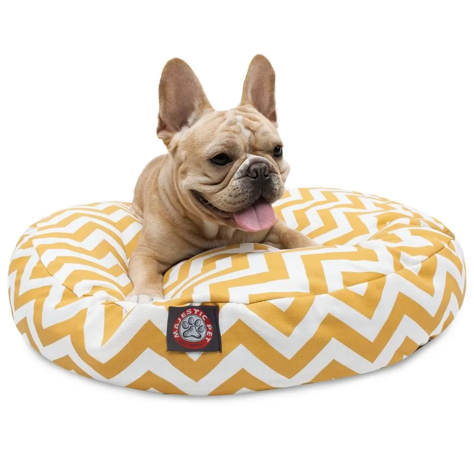 Chevron Round Dog Bed