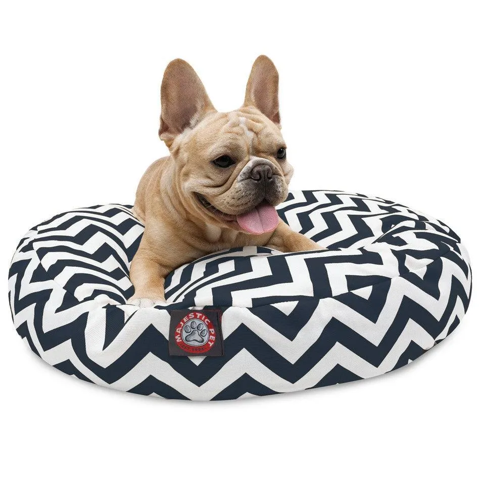 Chevron Round Dog Bed