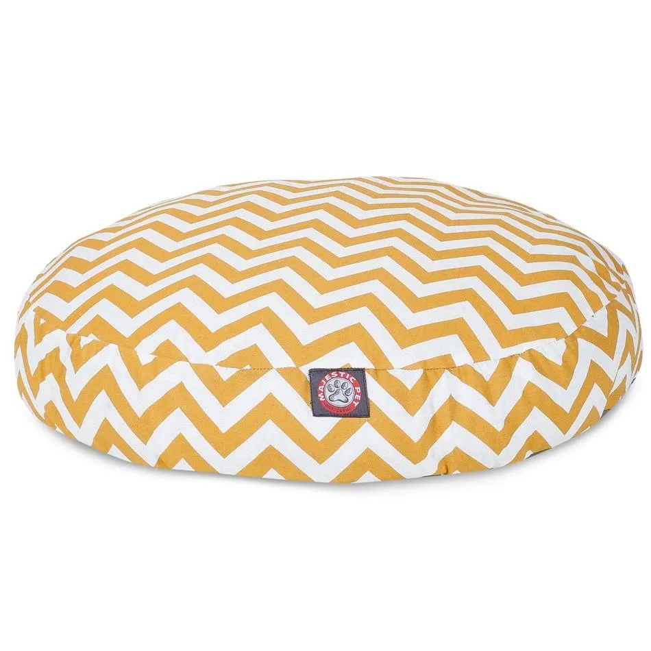 Chevron Round Dog Bed