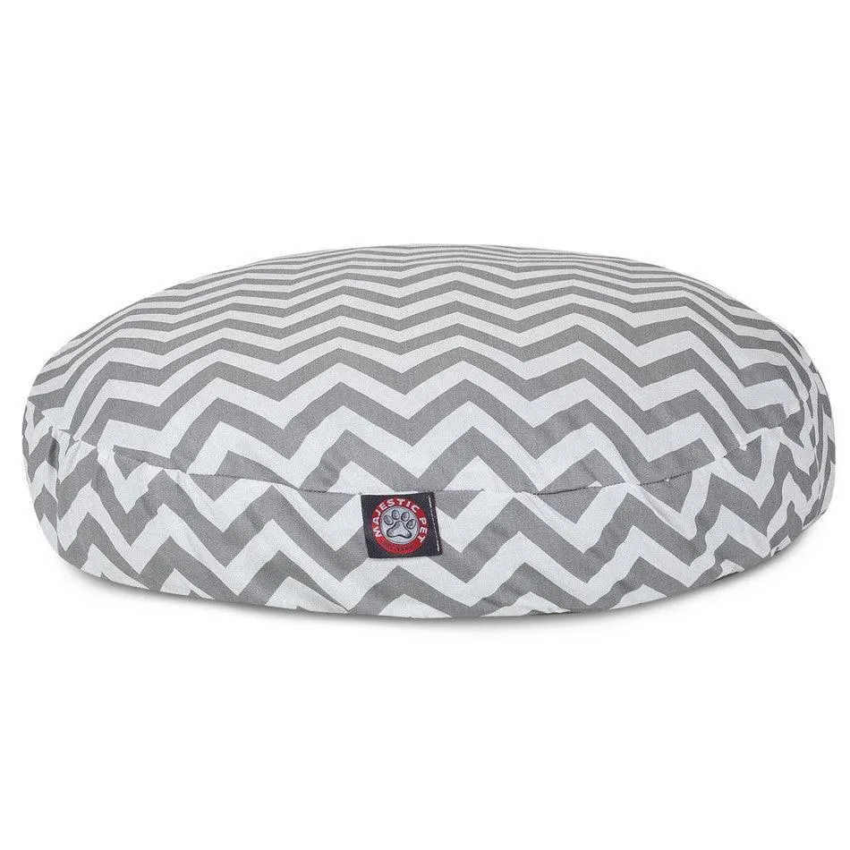 Chevron Round Dog Bed