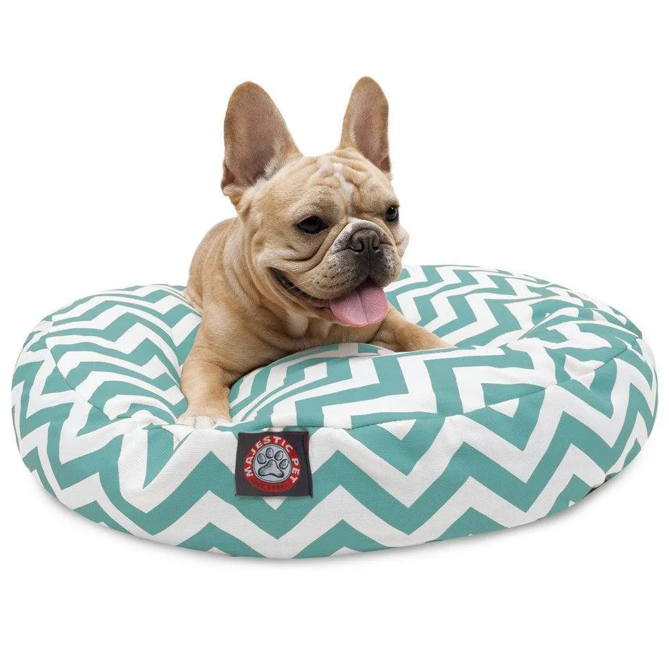 Chevron Round Dog Bed