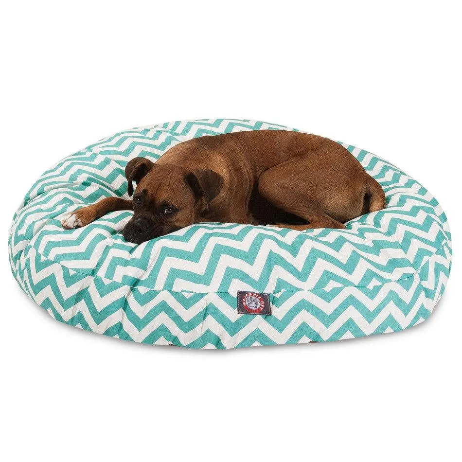 Chevron Round Dog Bed