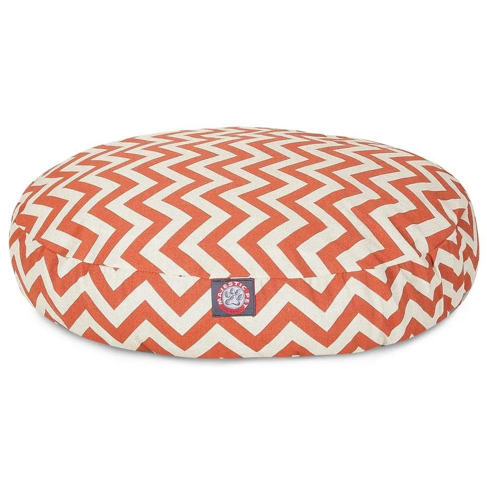 Chevron Round Dog Bed