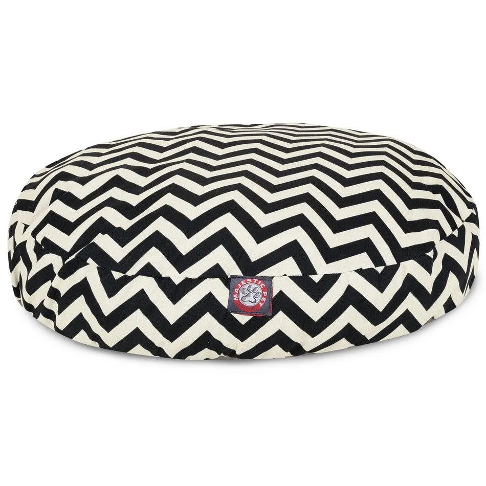 Chevron Round Dog Bed