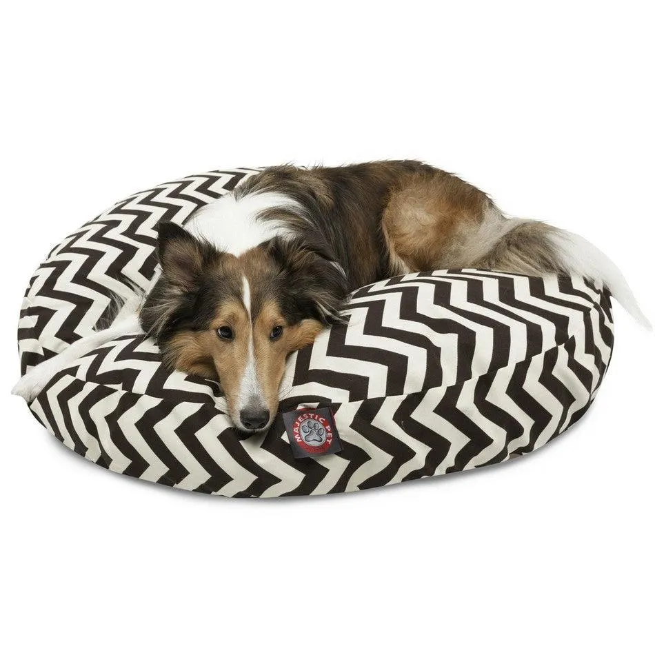 Chevron Round Dog Bed