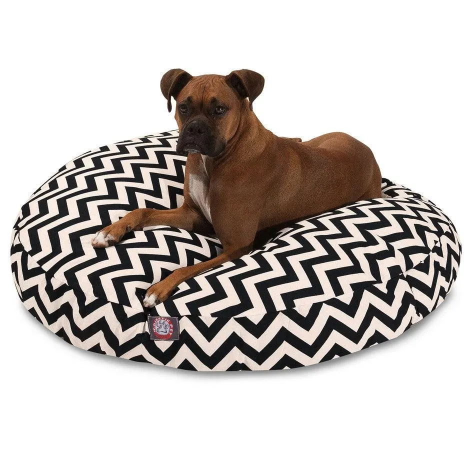 Chevron Round Dog Bed