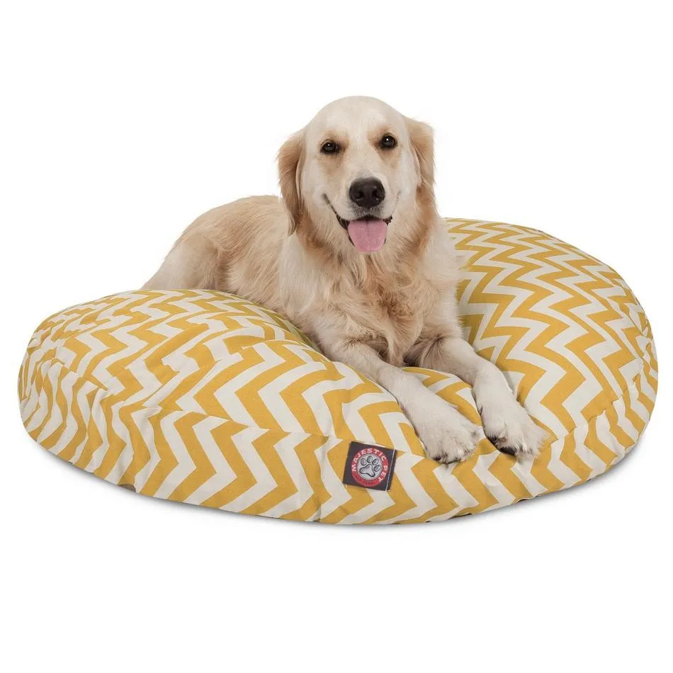 Chevron Round Dog Bed