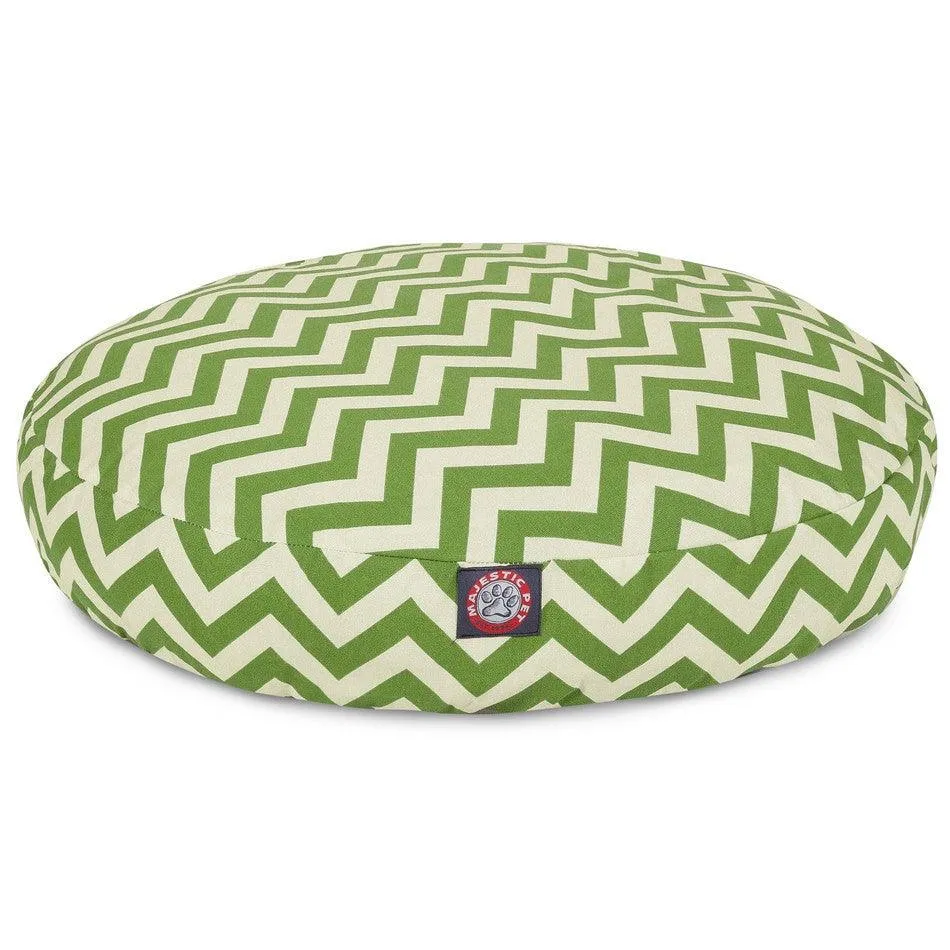 Chevron Round Dog Bed