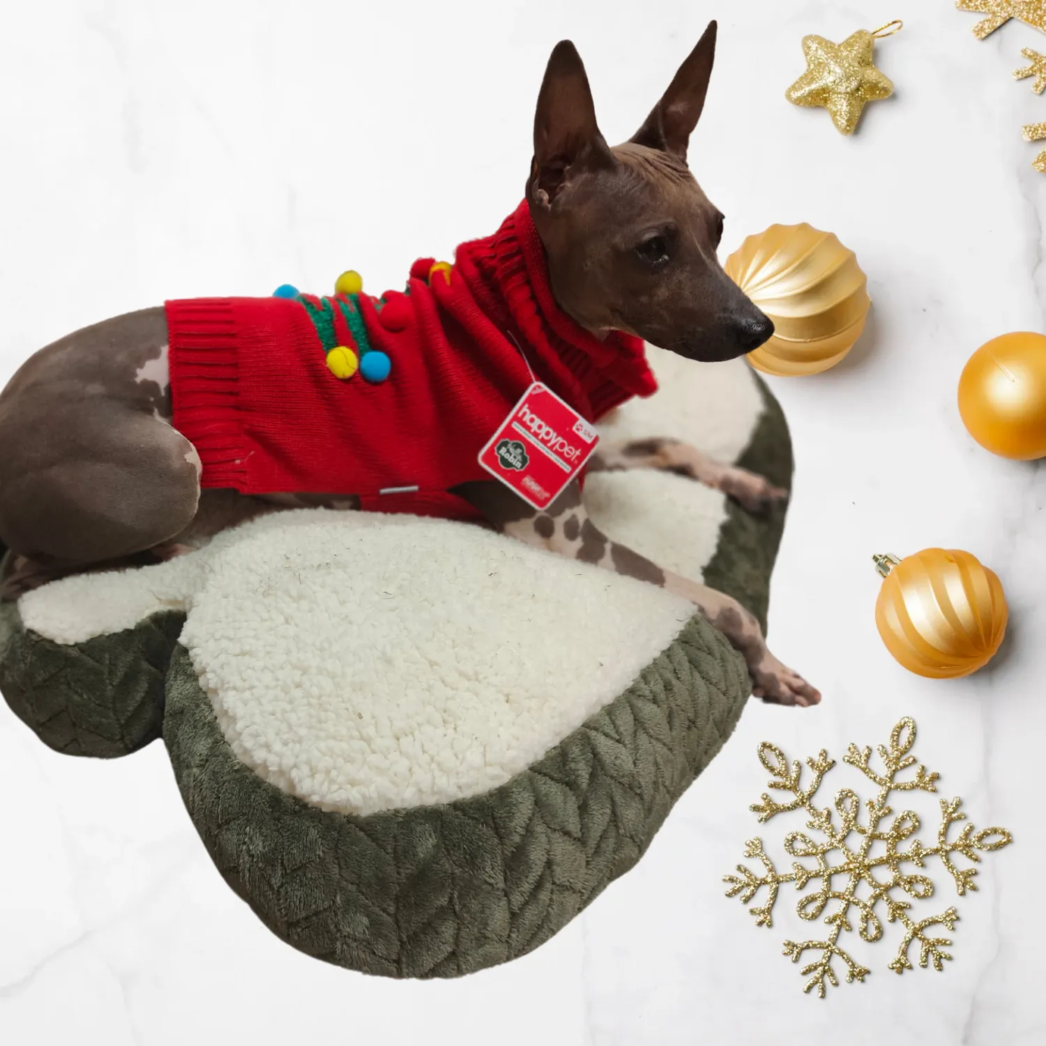 Christmas Tree Bed | Festive Pet Dog Bed by Happy Pet