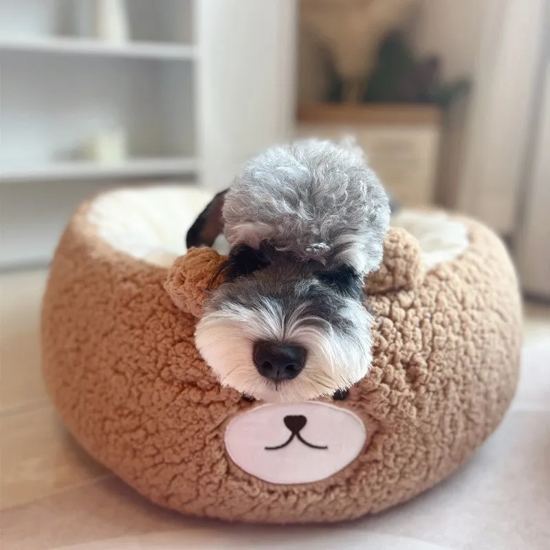 Comfortable Plush Cat Dog Bed