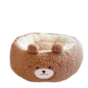 Comfortable Plush Cat Dog Bed