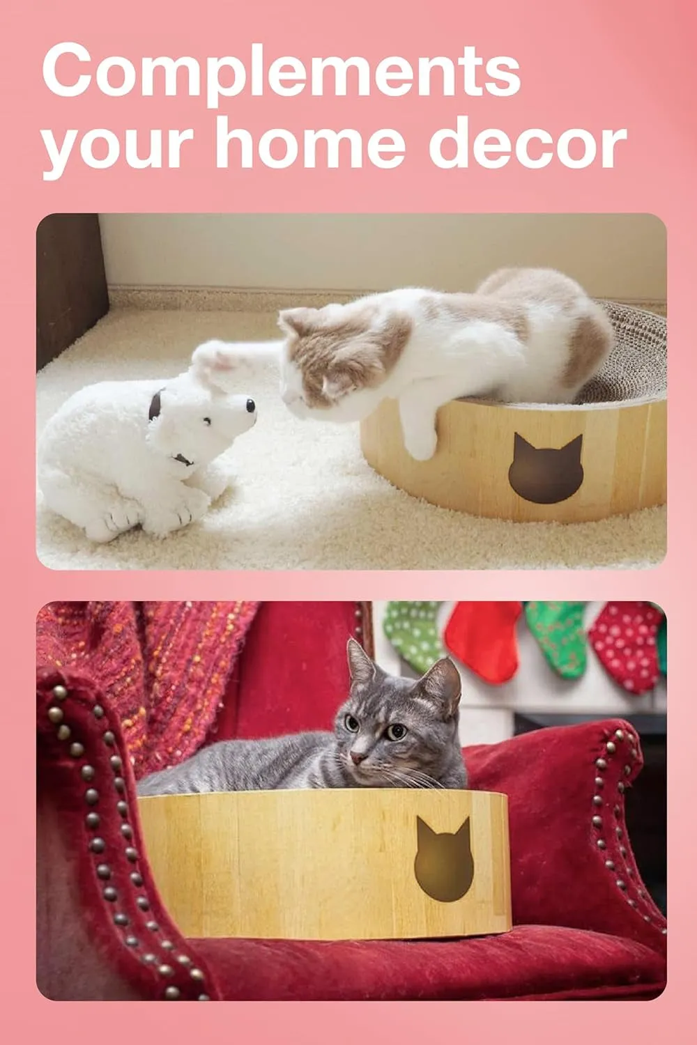 Cozy Cat Scratcher Bowl (Regular, A.Bowl(Oak))