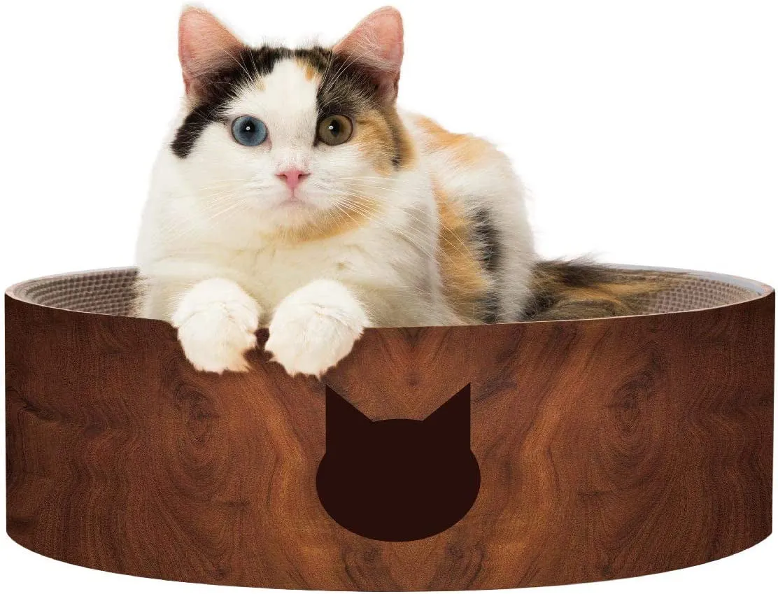 Cozy Cat Scratcher Bowl (Regular, A.Bowl(Oak))