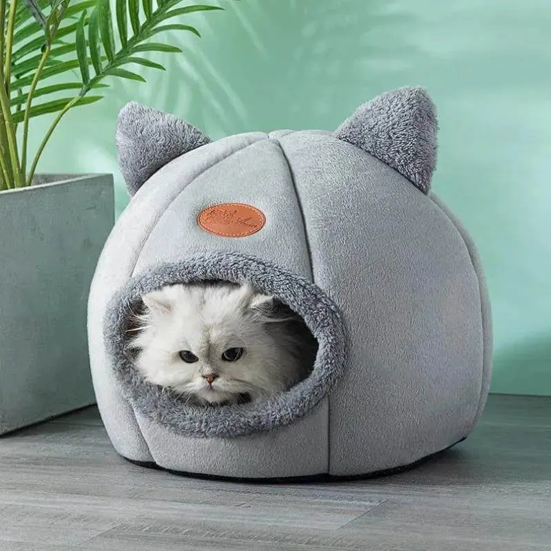 Cozy Cave Pet Bed for Cats & Dogs