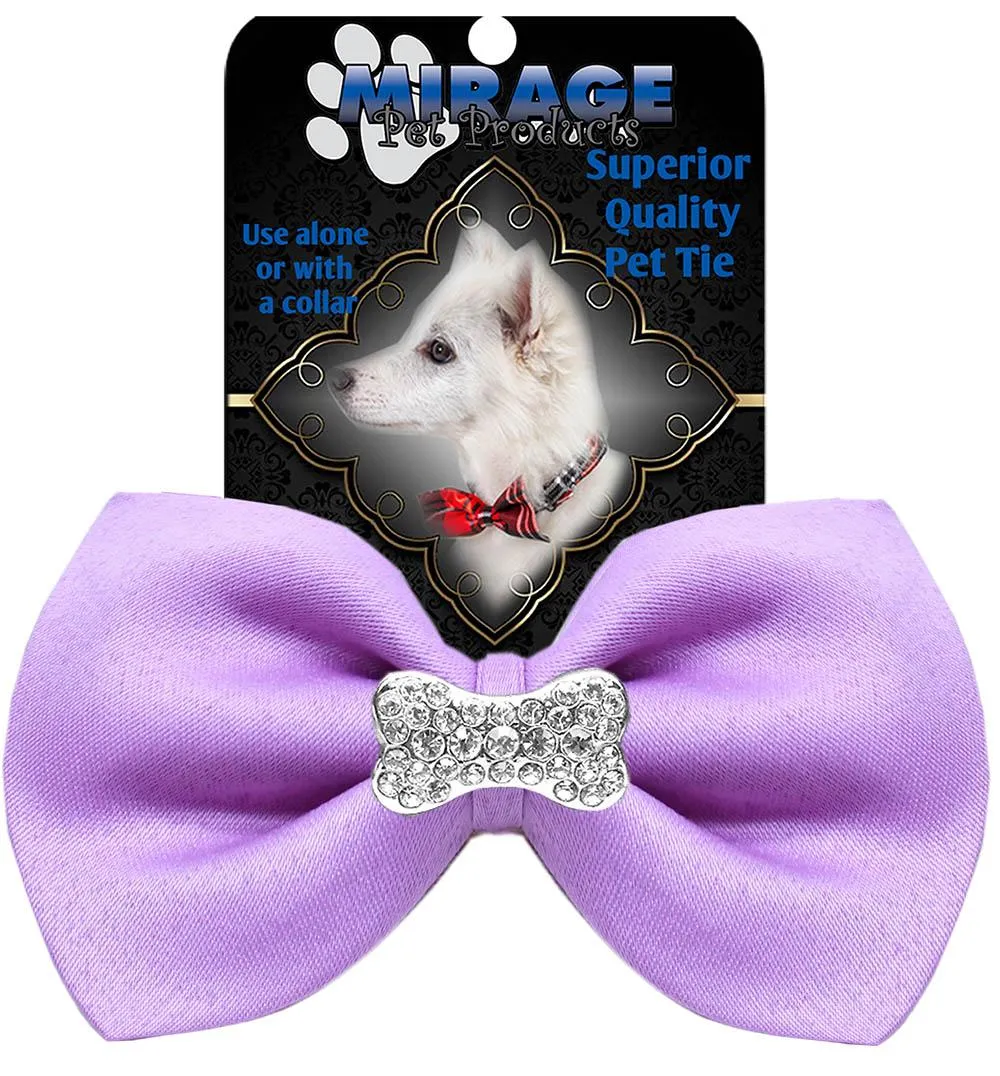 Crystal Bone Widget Pet Bowtie Lavender