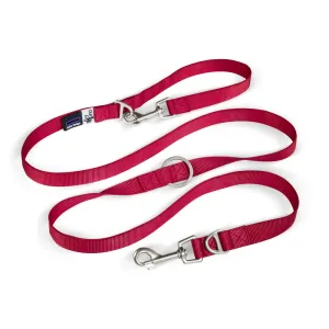 Curli Adjustable Leash Nylon Red