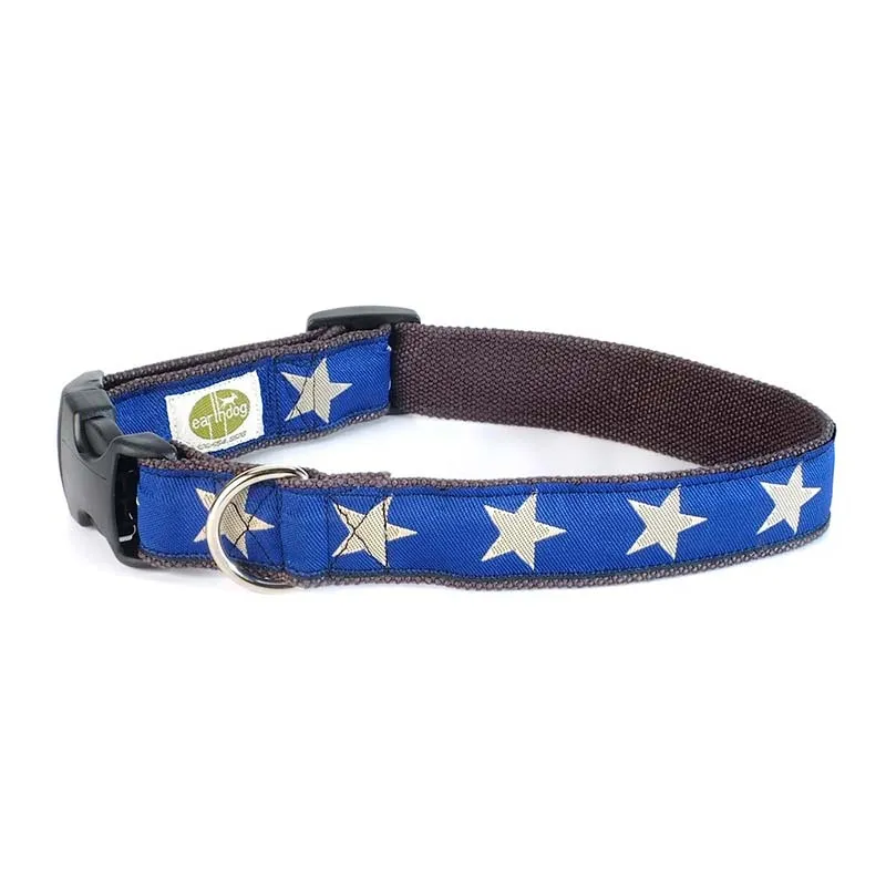 Earthdog Hemp Dog Collar in Star Pattern * Save 10 % Buy 2 *