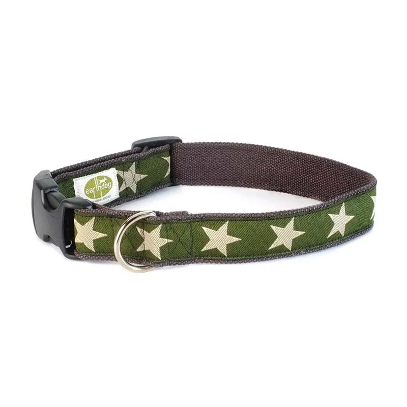 Earthdog Hemp Dog Collar in Star Pattern * Save 10 % Buy 2 *