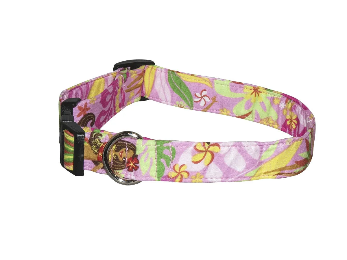 Elmo's Closet Hula Girl Dog Collar