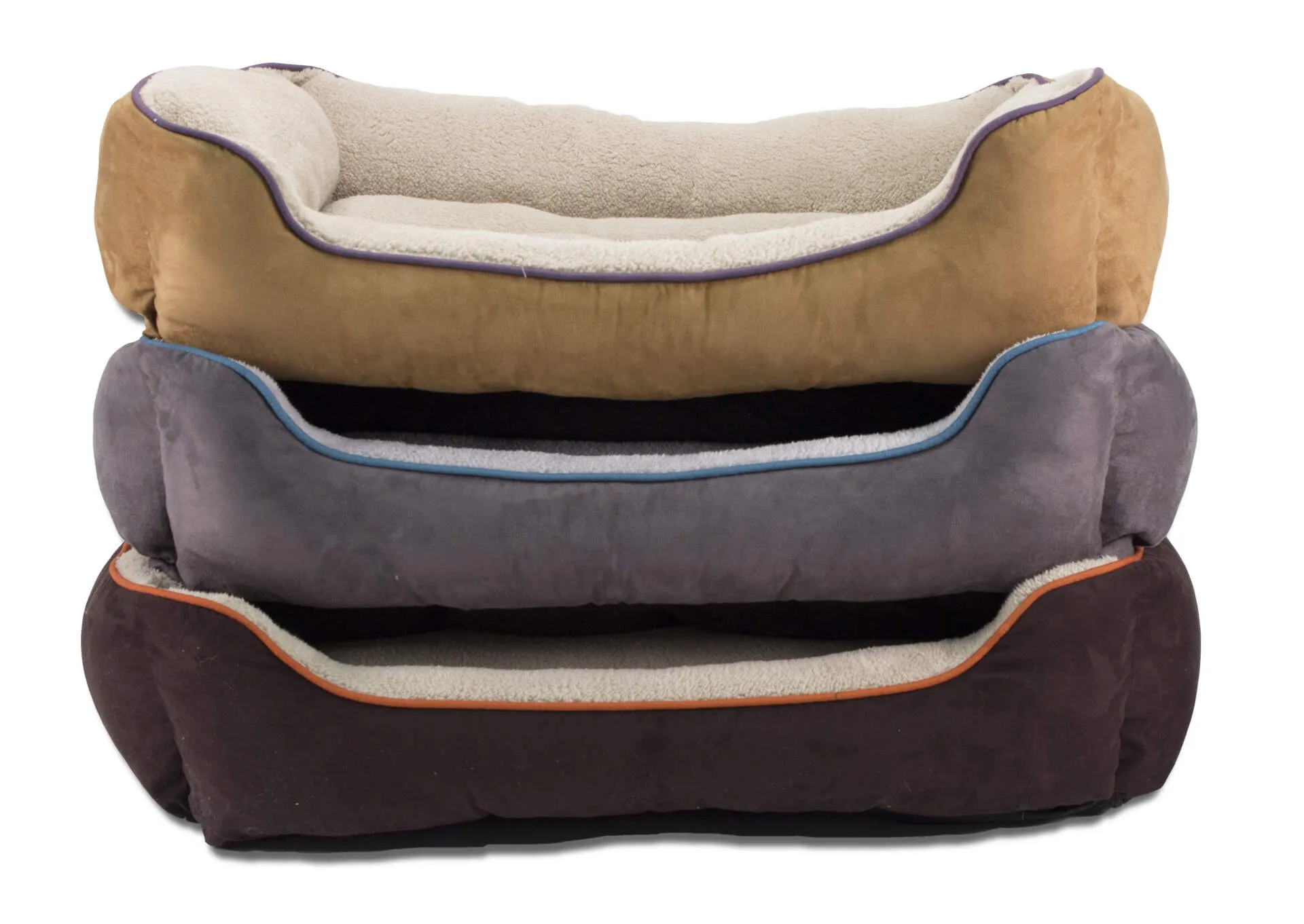 Faux Suede Lounger Pet Bed 36 inch