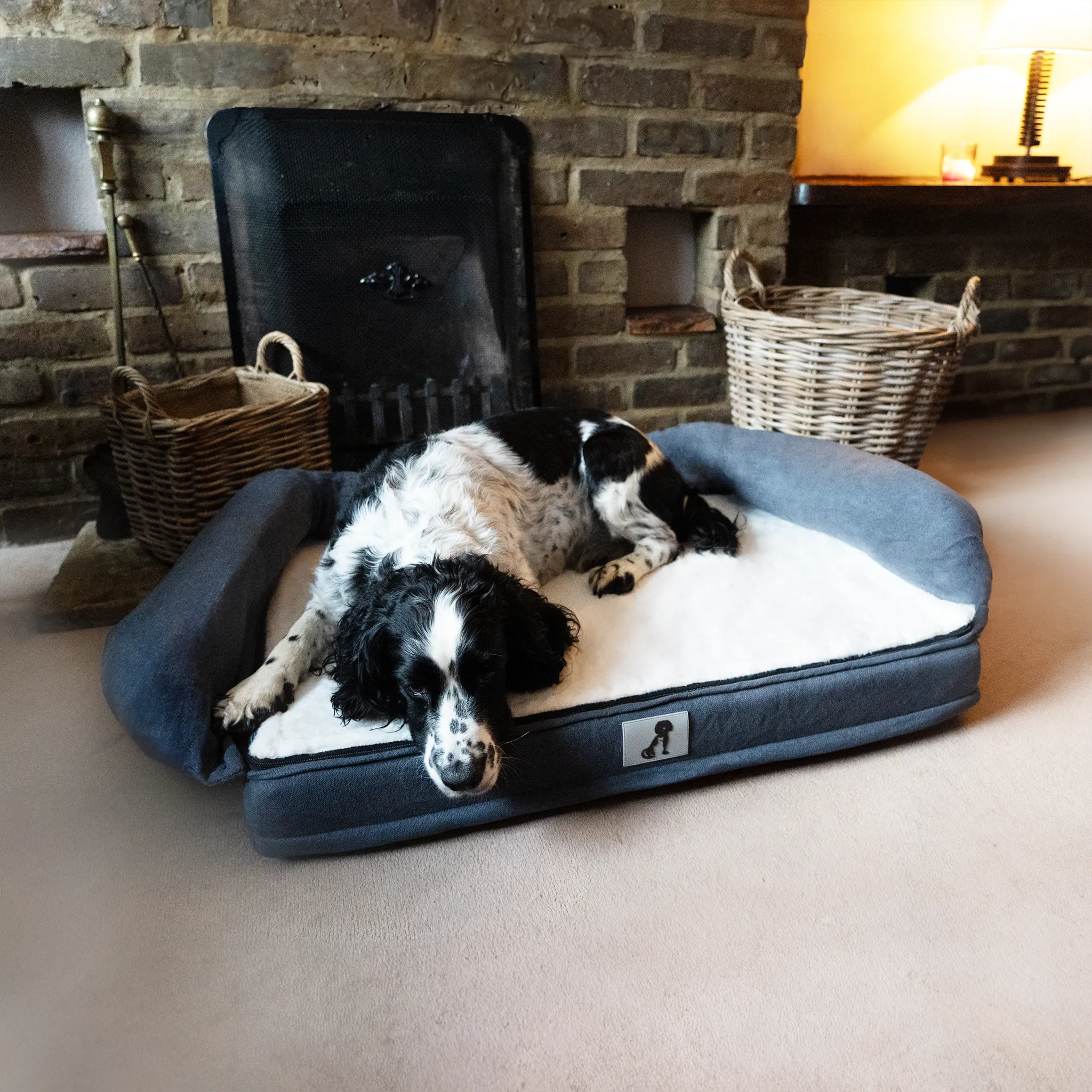 Grayson Luxury Memory Foam Dog Bed L 80x55cm