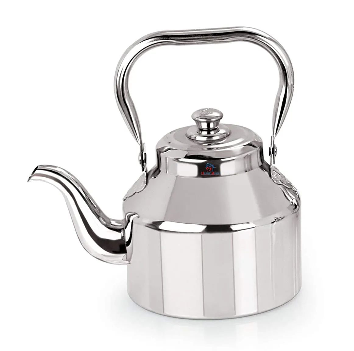 Heart Home Stainless Steel Tea Kettle, 16 Cup (Silver)