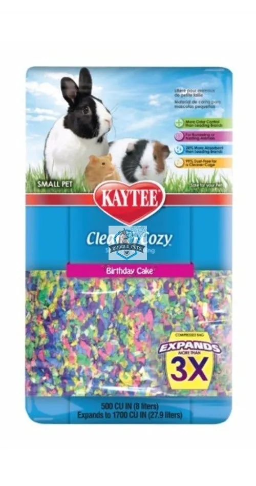 Kaytee Clean & Cozy Birthday Cake Bedding