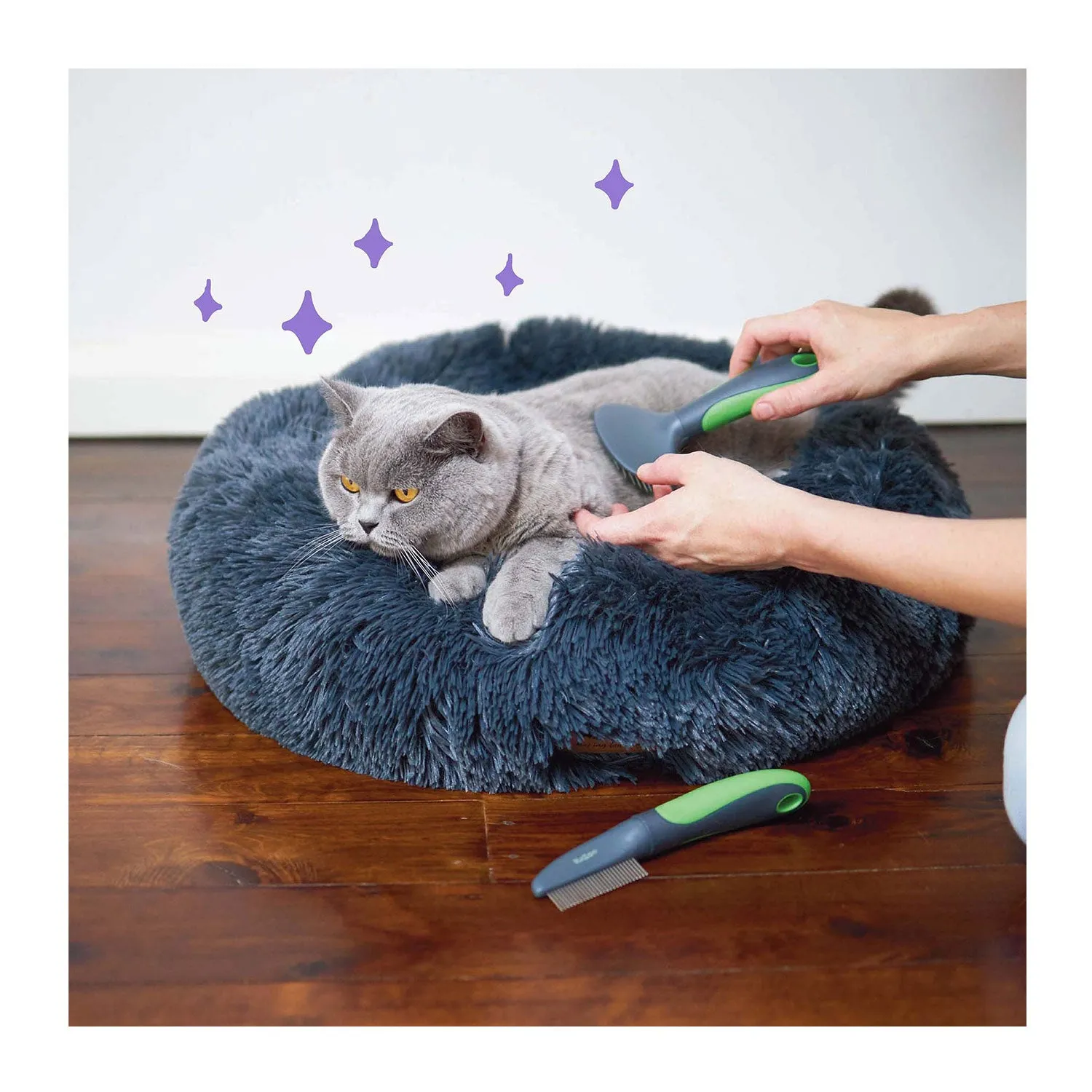 Kazoo Soft Slicker Brush for Cats