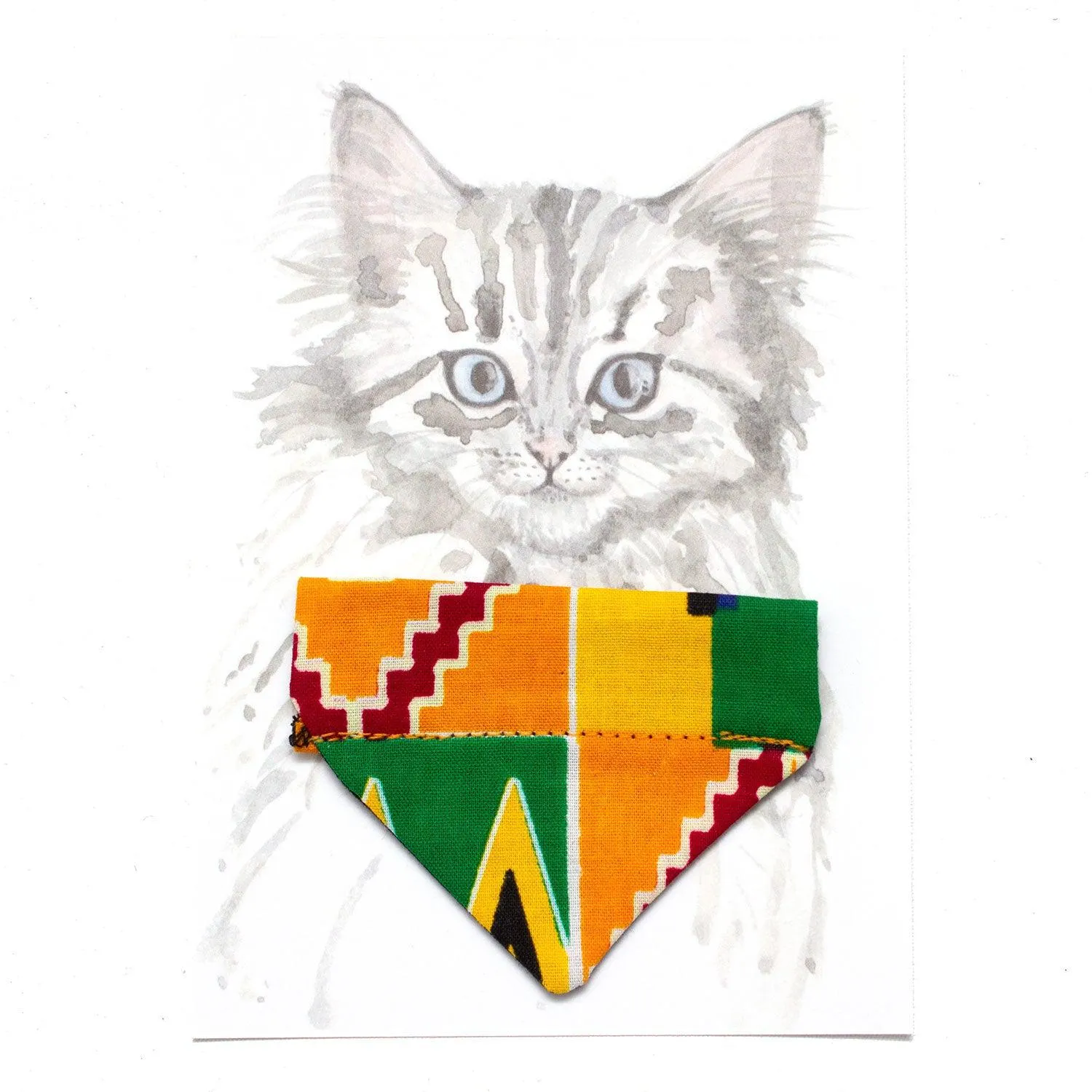 Kente Cat Bandana