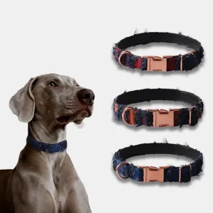 Loofie - Denim Color-Block Pet Collar