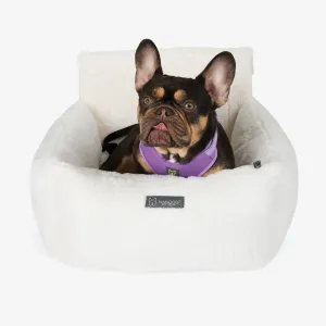 Medium Dog Car Seat White Cloud