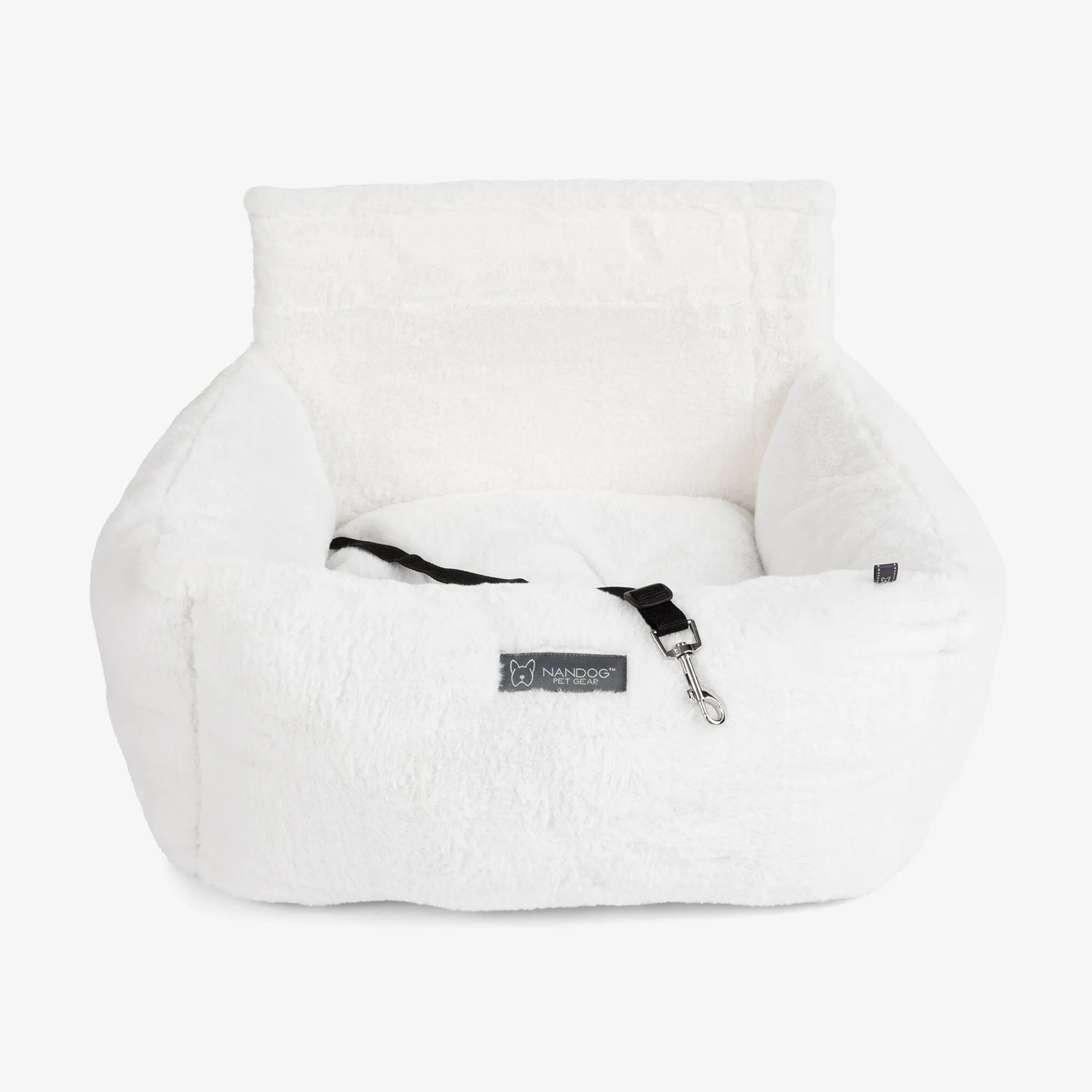 Medium Dog Car Seat White Cloud