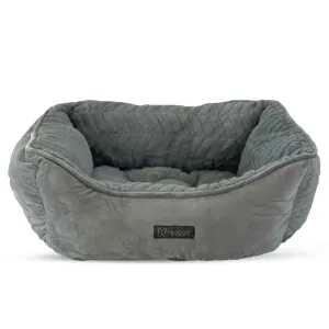 Nandog Pet Gear Cloud Chevron Grey Super Soft Luxe Reversible Bed