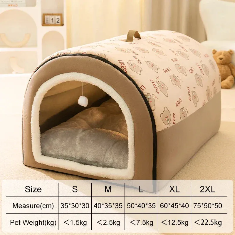 Pat and Pet Emporium | Pet Beds | Plush Indoor Dog Bed House