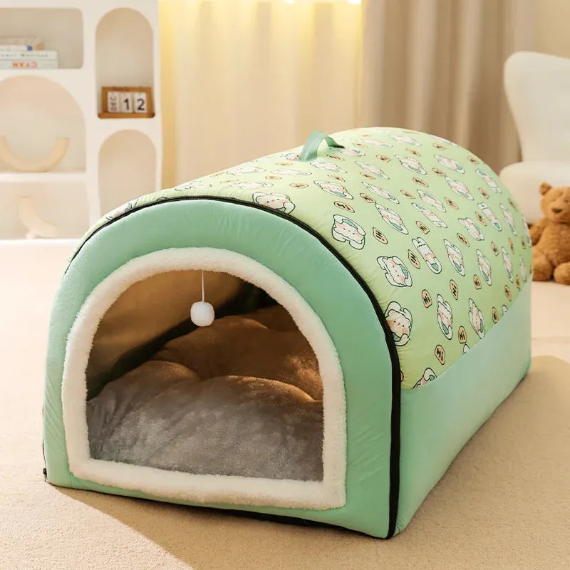 Pat and Pet Emporium | Pet Beds | Plush Indoor Dog Bed House