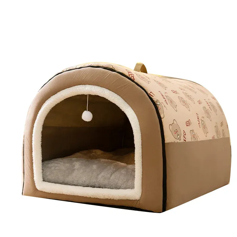 Pat and Pet Emporium | Pet Beds | Plush Indoor Dog Bed House