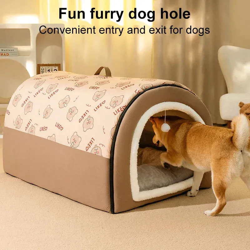 Pat and Pet Emporium | Pet Beds | Plush Indoor Dog Bed House