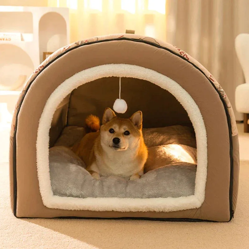 Pat and Pet Emporium | Pet Beds | Plush Indoor Dog Bed House