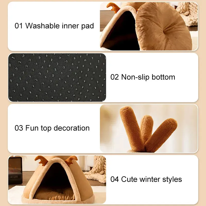 Pat and Pet Emporium | Pet Beds | Soft Teepee Style Pet House