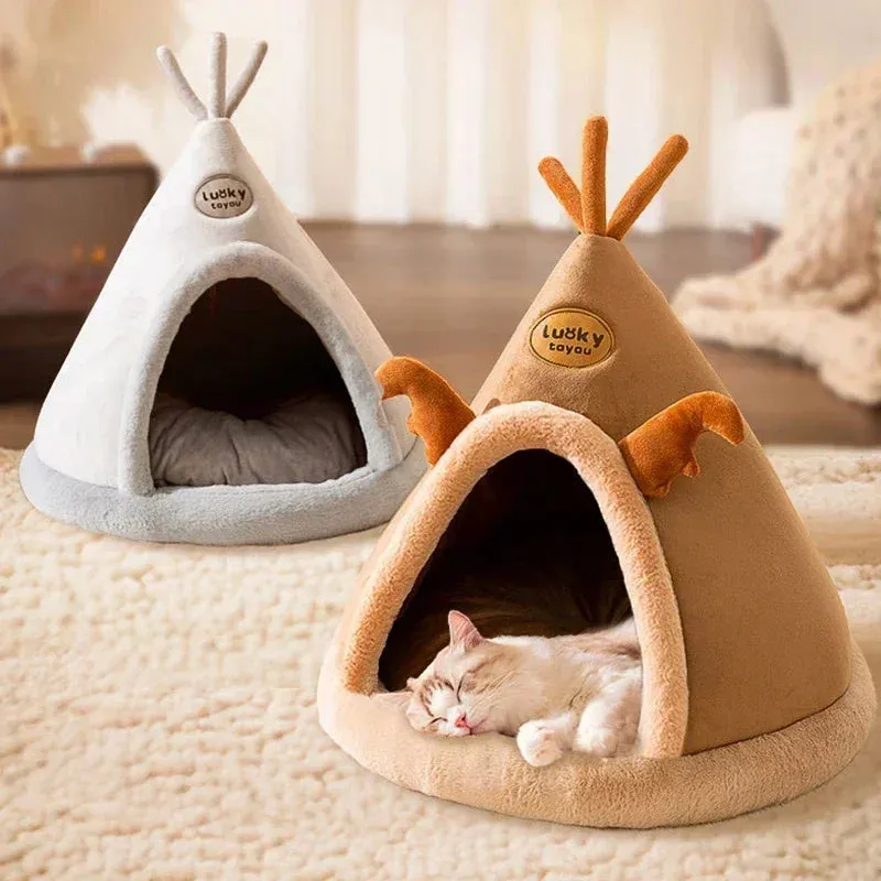 Pat and Pet Emporium | Pet Beds | Soft Teepee Style Pet House