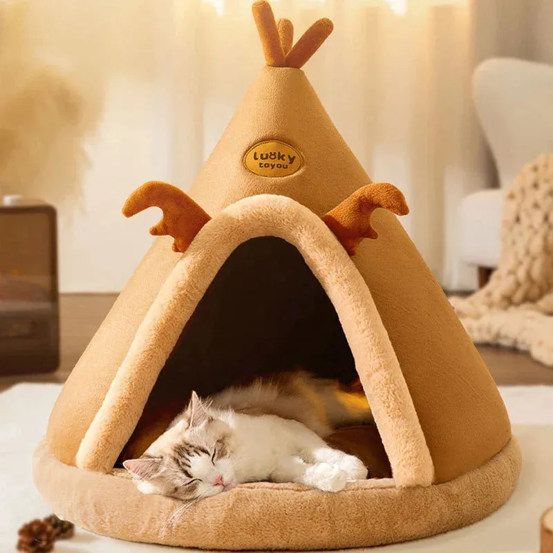 Pat and Pet Emporium | Pet Beds | Soft Teepee Style Pet House